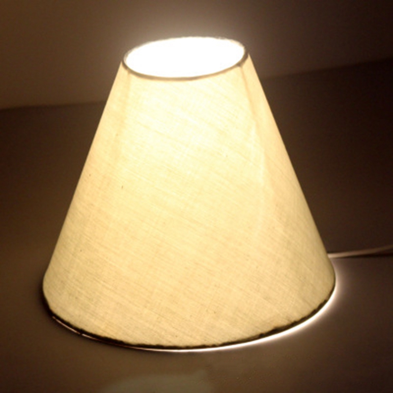 Abat-jour en toile de jute, petit abat-jour en tissu, abat-jour de lustre Empire à dos rigide