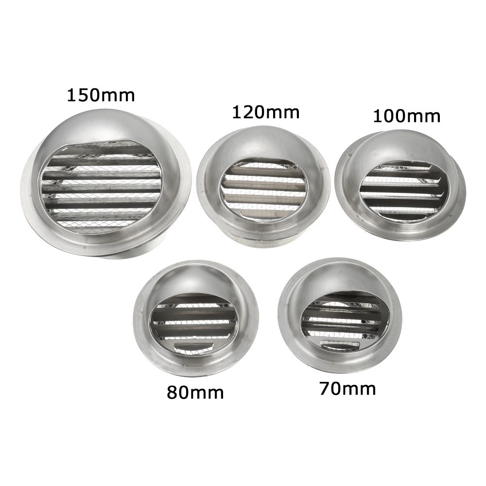 Rejilla de escape de acero inoxidable para pared y techo, conducto de ventilación, cubierta de salida, calefacción, refrigeración y tapa de ventilación, resistente al agua