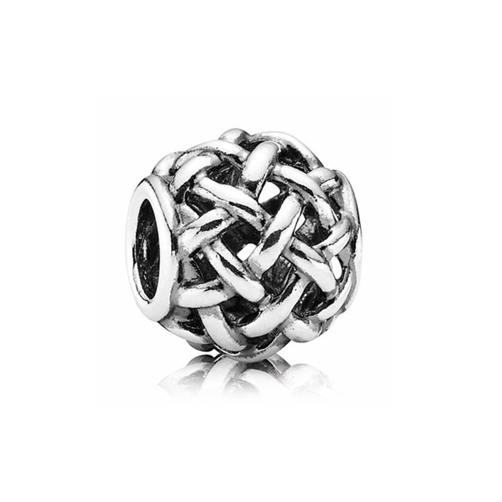 100% 925 Sterling Silver Ghost Elephant Element Woven Paw Prints LITTLE BOY GIRL CHARM Puppy Charm Children And Women: Red