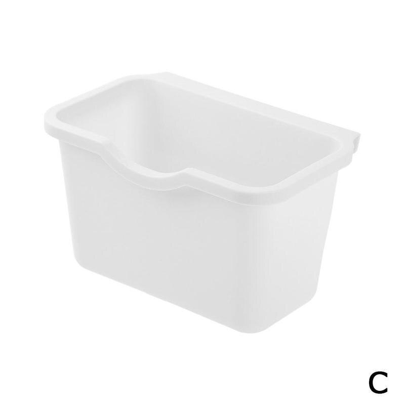 Kitchen Cabinet Door Hanging Trash Garbage Bin Can Rubbish Container Household Cleaning Tools Waste Bins: C