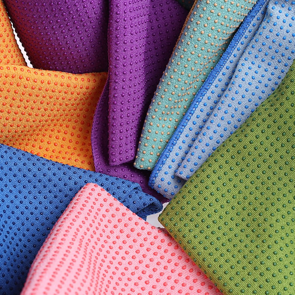 Yoga Mat Towel - 183x63cm - Microfiber Anti-Skid Cover - Exercise Equipment with Bag