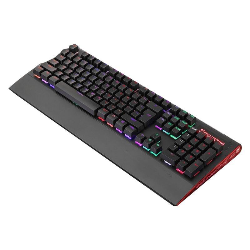 Wired USB RGB Gaming Keyboard LED Backlit Aluminum Alloy Panel Computer Keypad U50D