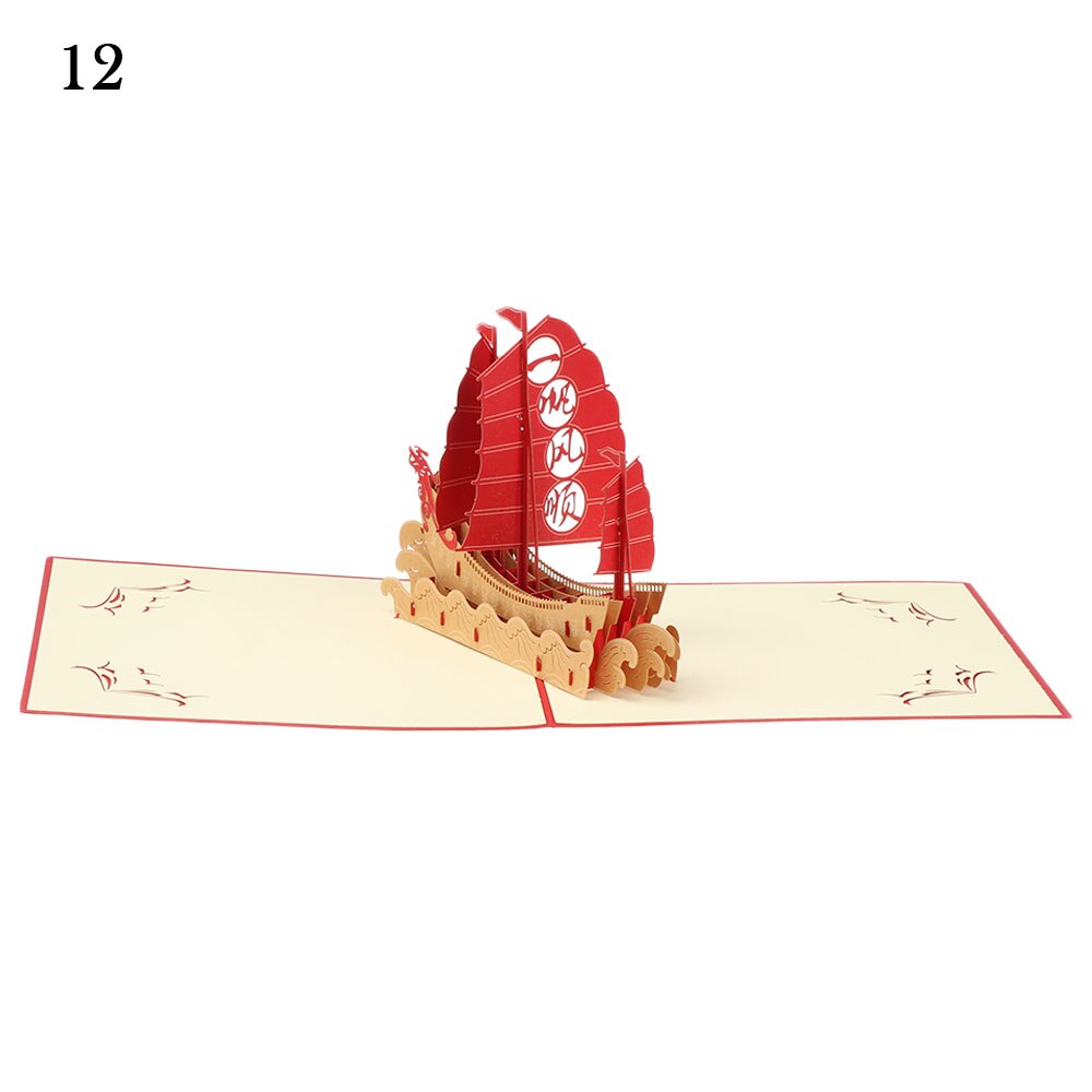 3D Pop-Up Cards Birthday Card for Girl Kids Wife Husband Birthday Cake Greeting Card Postcards Card with Envelope Stickers: 12