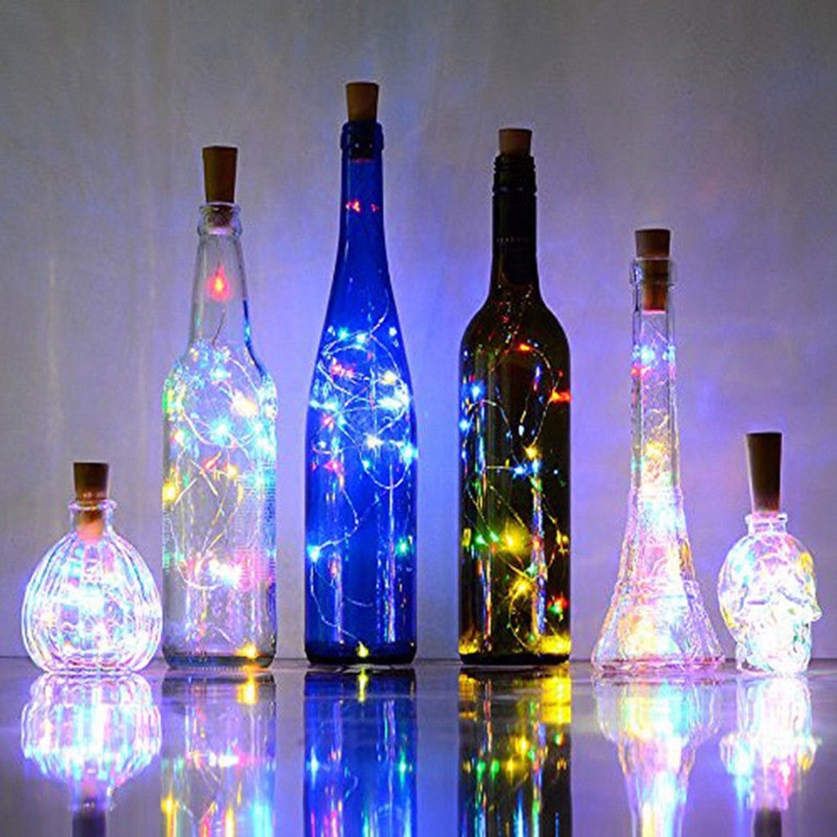1 stk solenergi 2m ledet kork formet 20 ledet natt fe streng lys kork solarbetrieben licht vinflaske lampe fest feiring gif