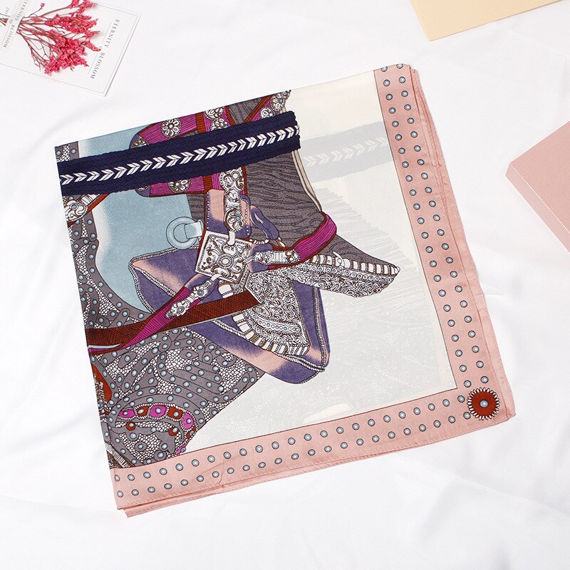 70 x 70 satijnen stippen multifunctionele dames zijden keper sjaal satijnen vierkante stropdas haarband dames foulard femme handdoek bufanda sjaal