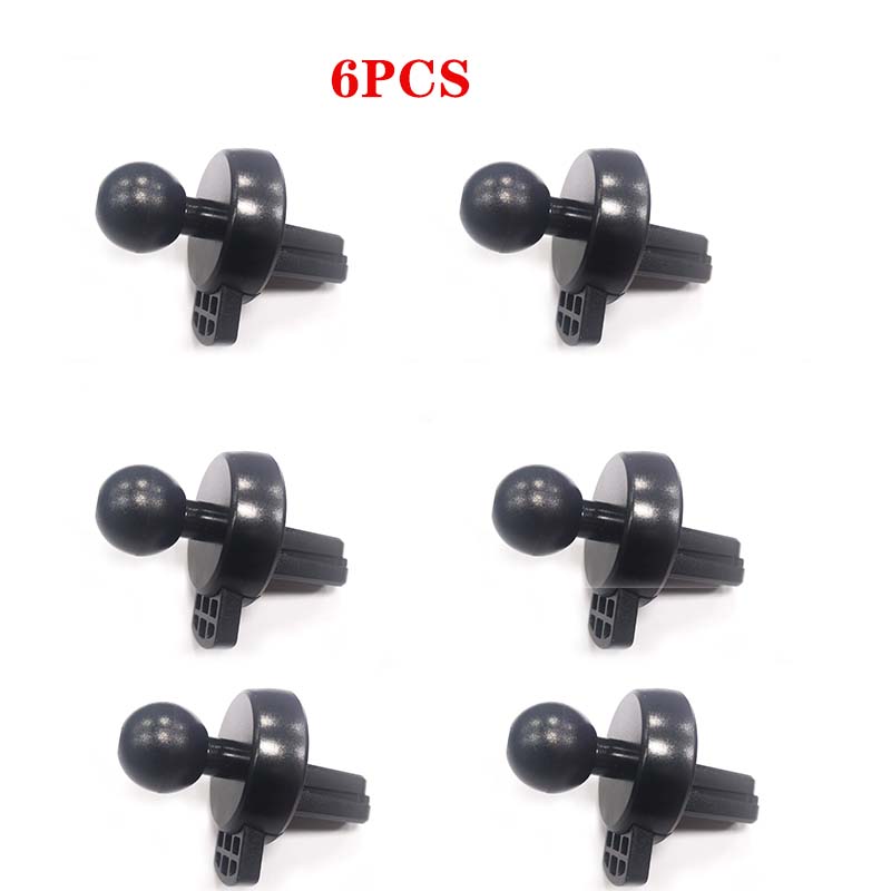 6pcs/lot Universal Car Air Outlet Clip Car Air Conditioner Air Outlet Fixing Mount Holder BaseMobile Phone Bracket Accessories