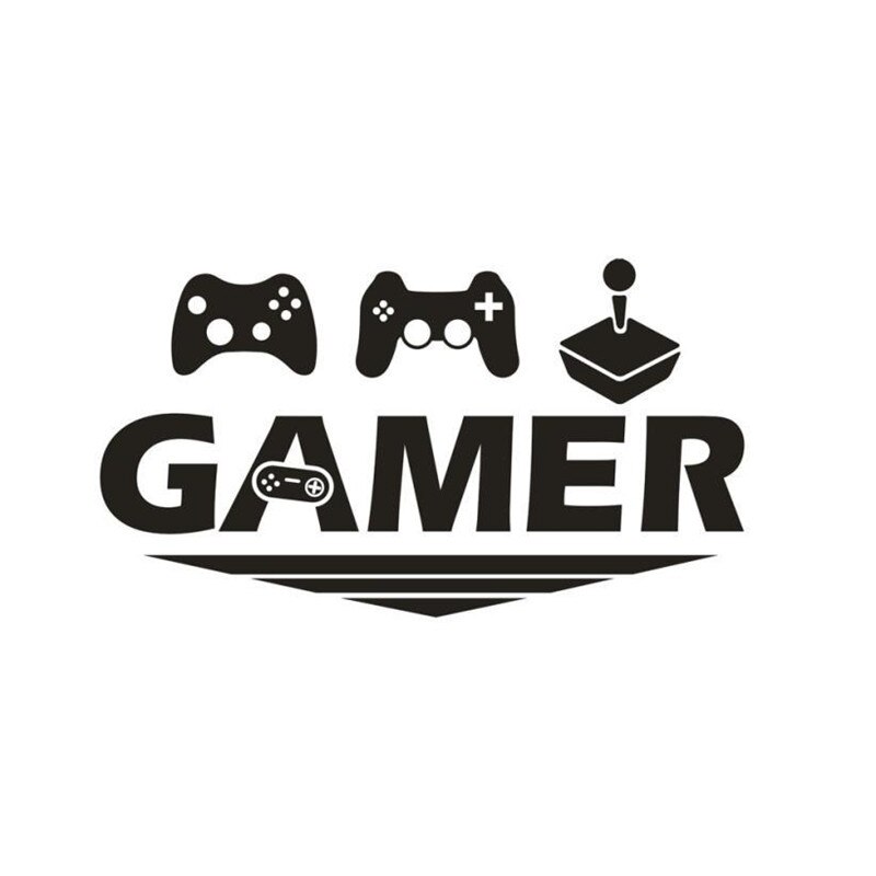 Game Wall sticker Room Decoration Home Decor Wall Quote Mural Gamer Sign PVC Wall Sticker Playroom Decor