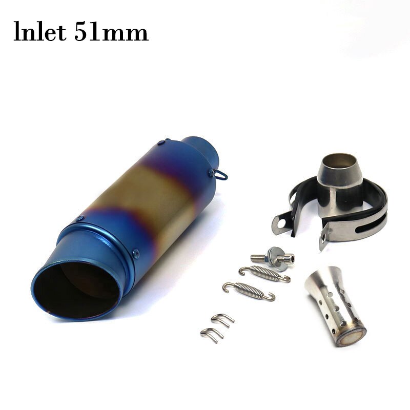 51Mm/60Mm Inlet Motorfiets Pijp Escape Uitlaat Sc Uitlaat Voor Gp-Project Met Db killer Universal Pitbike Vespa: F