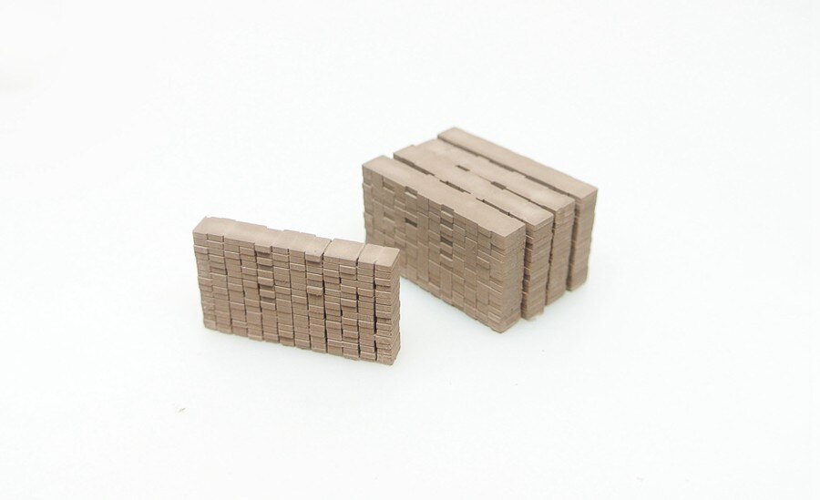 HO 1/87 Simulation Slabs And Bricks Train Model Sand Table Scene Station Props 5Pcs