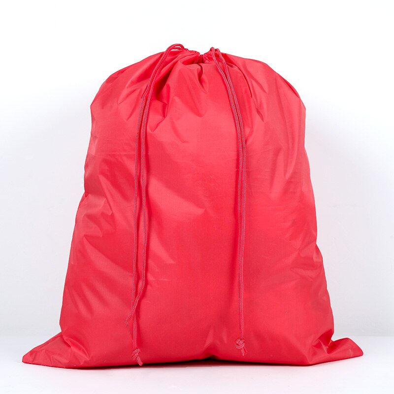 Waterproof Nylon Drawstring Storage Bags for Shoes Underwear Clothes Multifunctional Travel Sport Luggage Packing Organizer: M / Red
