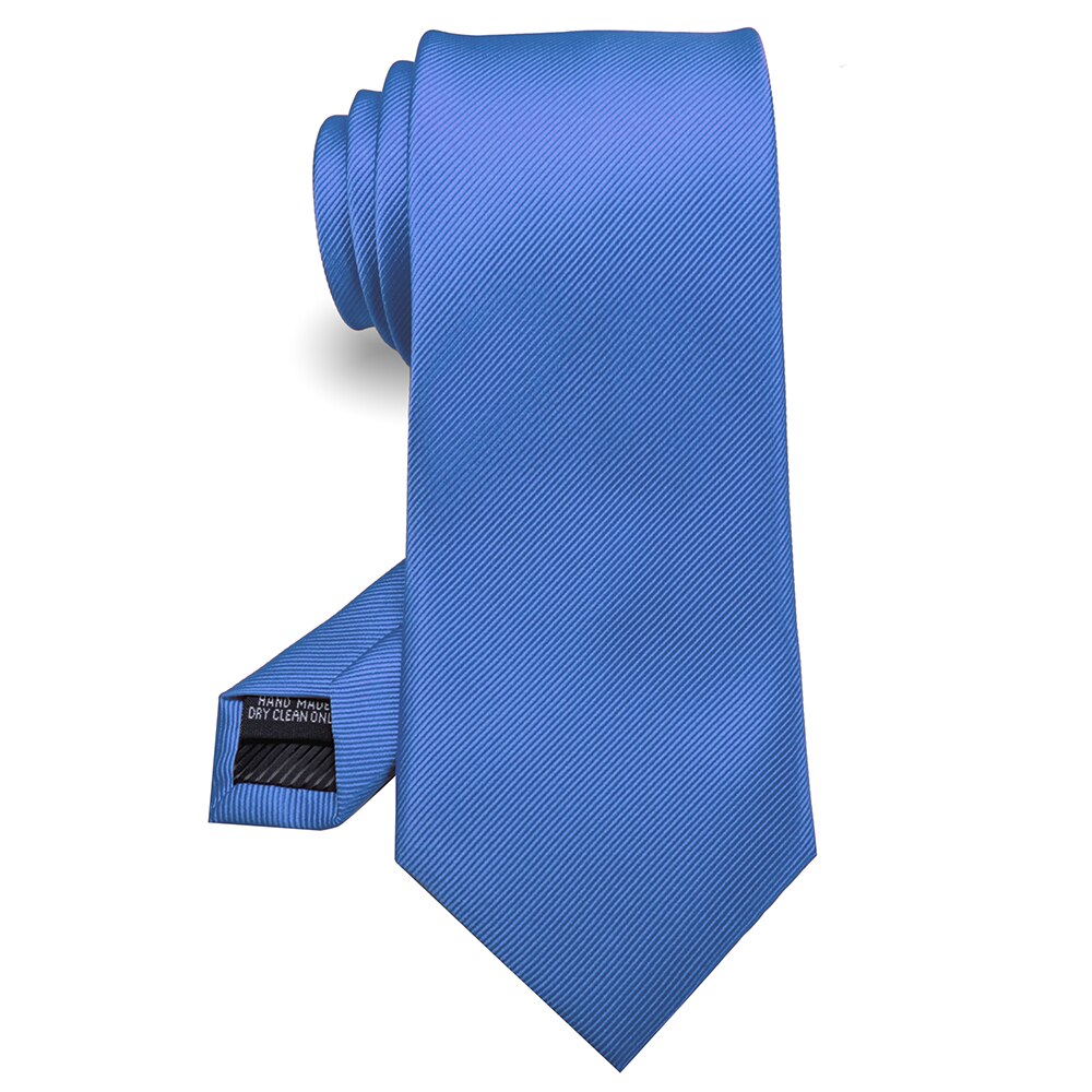 KAMBER, corbata para hombre de color sólido, corbata jacquard de seda de 8cm, corbatas verdes y rojas para hombre, accesorios formales de negocios para boda,: royal blue