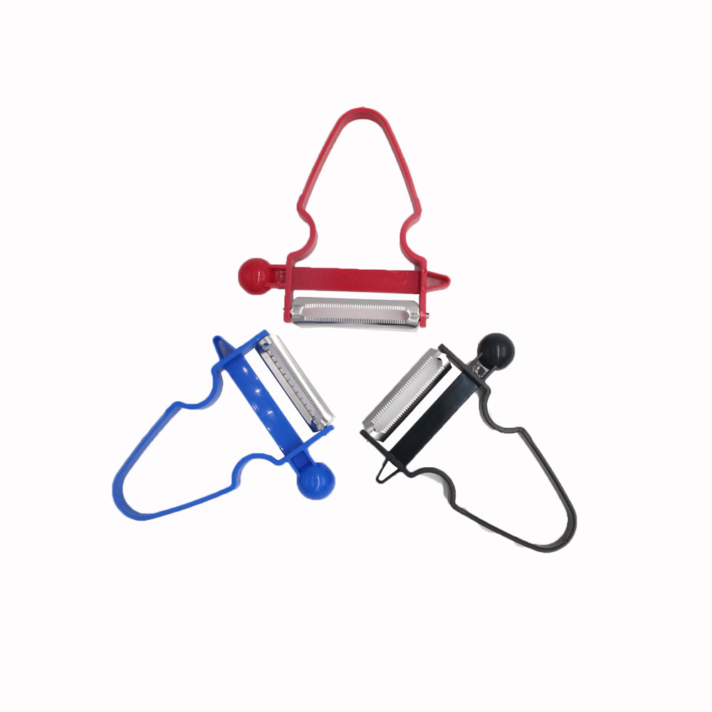 Multitrancheuse magique Trio Peele trancheuse déchiqueteuse éplucheur Julienne Cutter Multi peau lame inox râpe Zesters outil de cuisine: 3 mixture types