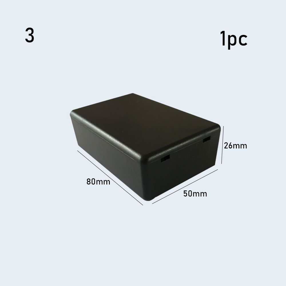 Caja de plástico impermeable para proyectos electrónicos, accesorio de almacenamiento para instrumentos, suministros eléctricos, color negro, 1/2 piezas: Lavanda