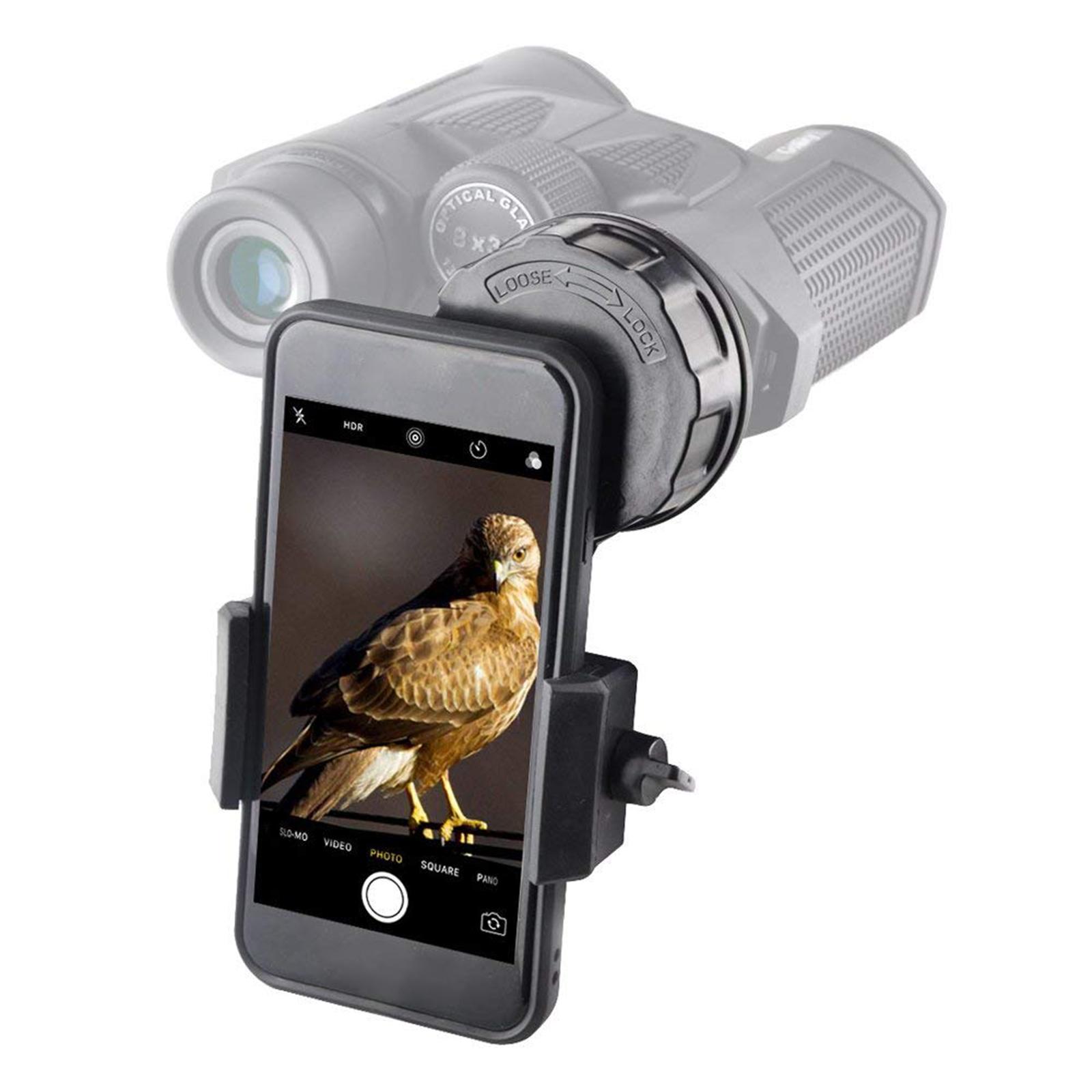 Telescoop Adapter Houder Verrekijker Mount Ondersteuning Mobiele Telefoon 55-98Mm Breedte Voor Iphone Huawei