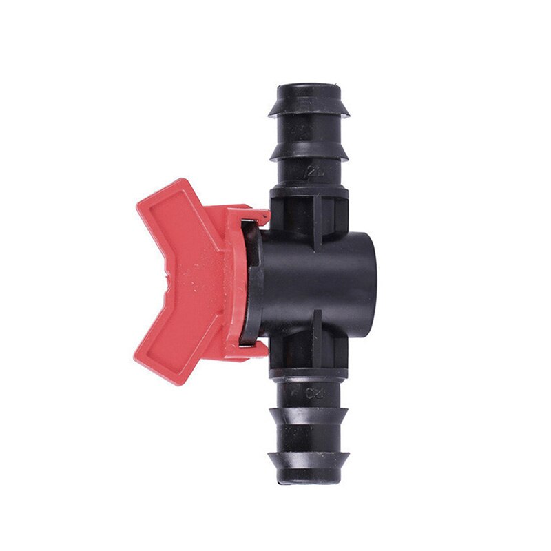 16mm 20mm pe rörkopplingar mini kulventil bevattning droppslang mutter lås kopplingar hi tub pipe vatten brytare