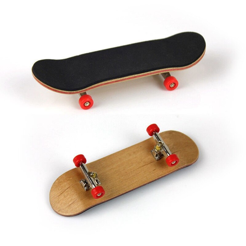 1 st träfinger skateboards finger skateboard bräda trä grundläggande greppbräda hjul