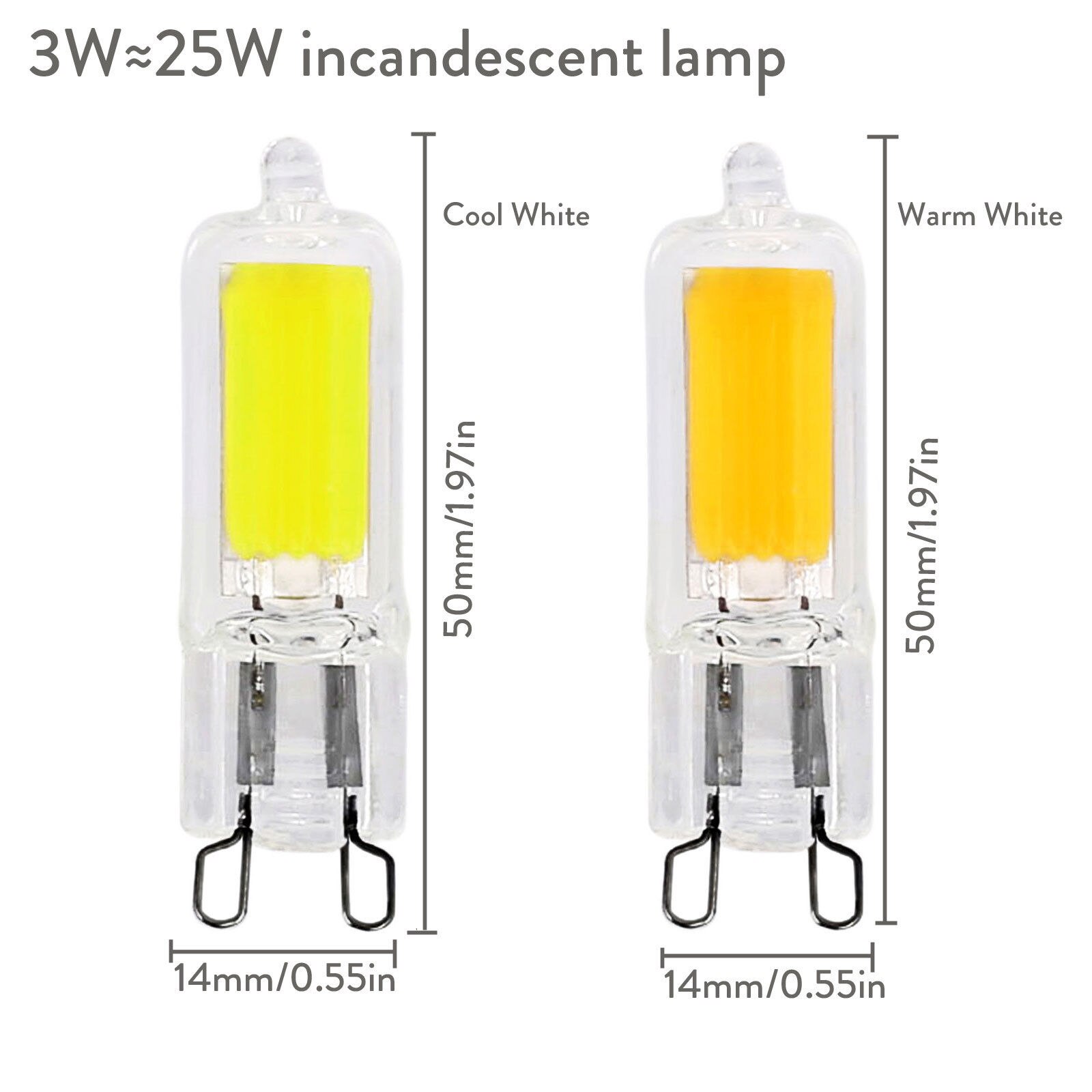 G9 R7s LED COB Light Bulbs Dimmable 78mm 118mm J-type Glass+Ceramics Replace Halogen Lamps 3W 5W 6W 12W 20W Floodlight 110V-240V