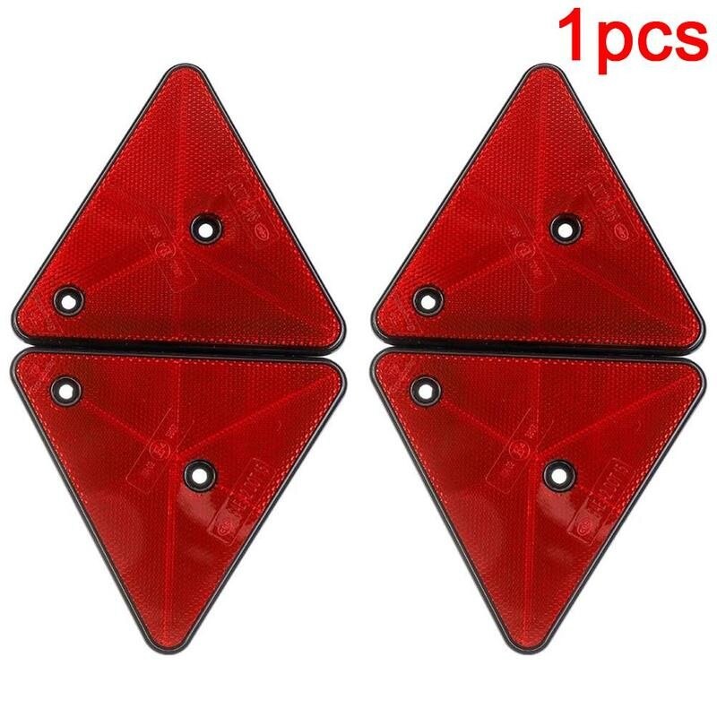 Red Triangular Reflector Screw Fit Rear For Trailers 1pc Caravans Truck Reflector Cold Waterproof P7F1