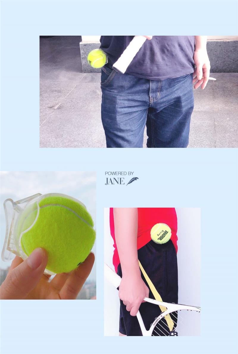 Tennis Ball Clip Sitting Tennis Ball Holder Waist Clip Transparent Holds Training Equipment Tennis Ball Accessorie