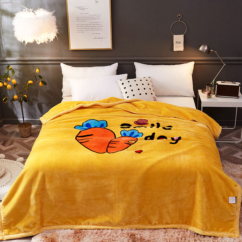 Cartoon Double-Side Winter Dikke Raschel Dekens Kids Adult Leuke Bed Spread Super Zachte Worp Deken: 17