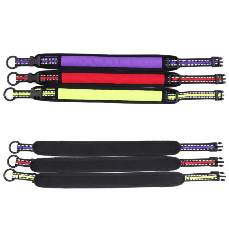 Adjustable Dog Collars Reflective Dog Collar For Safe Night Walking Pitbull Bulldog Beagle Correa Perro Leash For Puppy