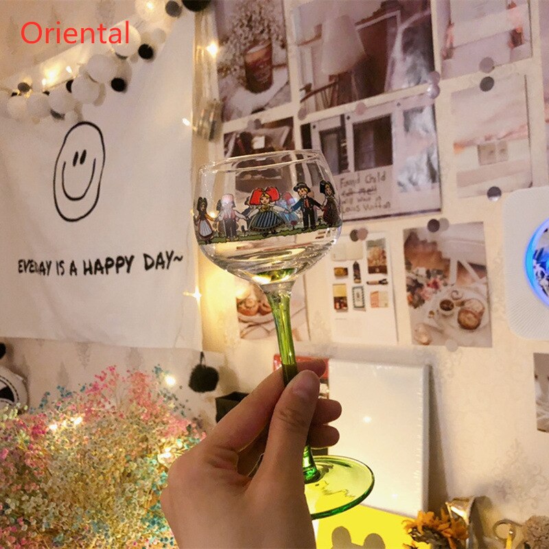 Elzas Stijl Kleine Man Rode Wijn Glas Vintage Goblet Glaswerk Restaurant Bar Leuke Cocktail Zoete Glas 150Ml