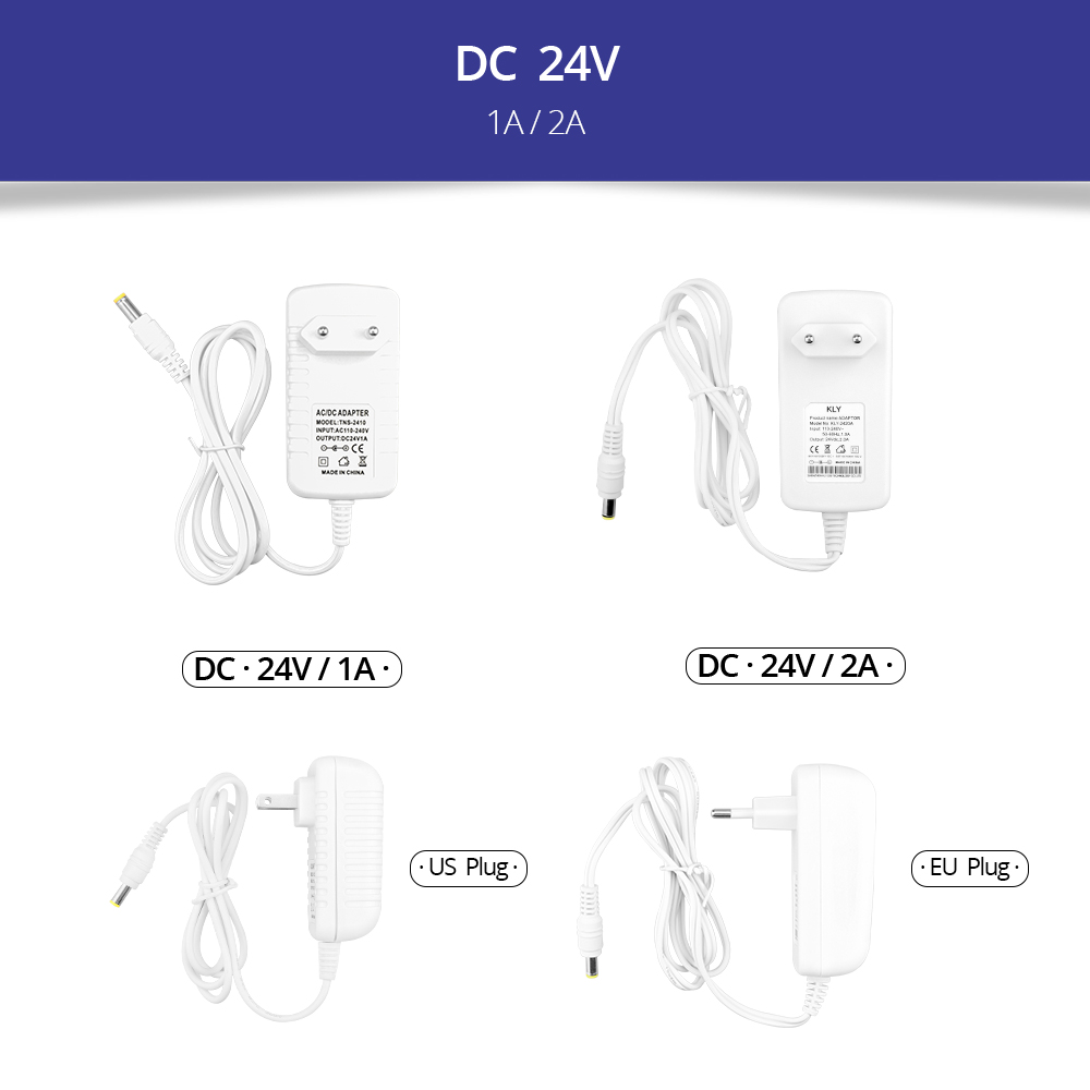 Netzteil DC 12V 24V 1A 2A 3A Beleuchtungstransformatoren LED-Treiber Netzteil für LED-Streifen Lampe Zauberstab Schreibtisch-Adapter
