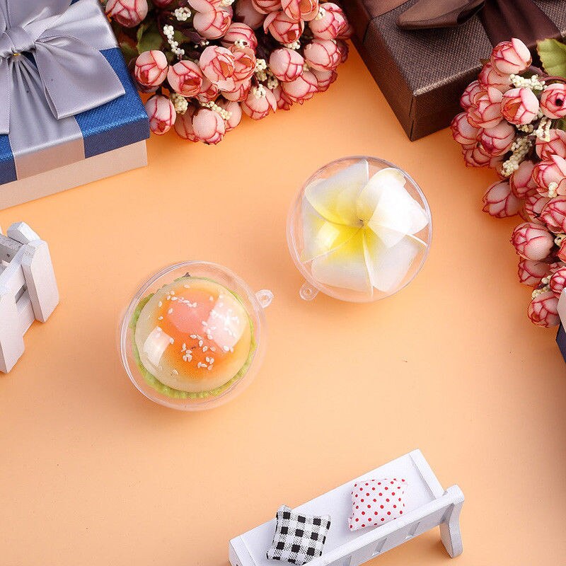 Brand Clear Best Plastic Craft Candy Ball Transparent Sphere Bauble Christmas Baubles Chocolate Candy packaging 5CM 8CM