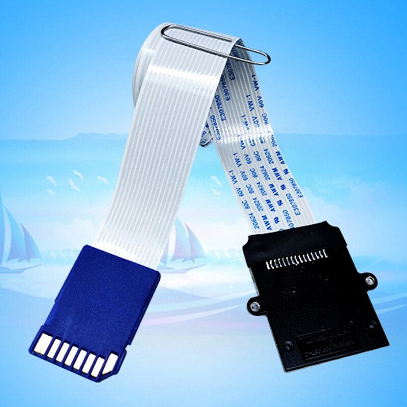 SD to SD Card Extension Cable Card Read Adapter Flexible Extender Micro-SD to SD/SDHC/SDXC Memory Card Extender Linker