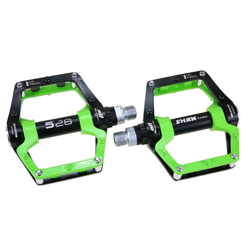 1 Paar Straße Mountainbike Ultraleicht Anti-Unterhose Flache Pedale Plattform Aluminium Legierung CNC Lagerbier Pedal für MTB Fahrrad