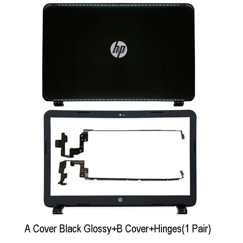 Dla HP 15-G 15-R 15-T 15-H 15-Z 250 255 G3 LCD do laptopa pokrywa tylna/pokrywa przednia/zawiasy/wielkie litery podpórce pod nadgarstki/dolna obudowa 761695-001 749641-001: AB Hinges type2