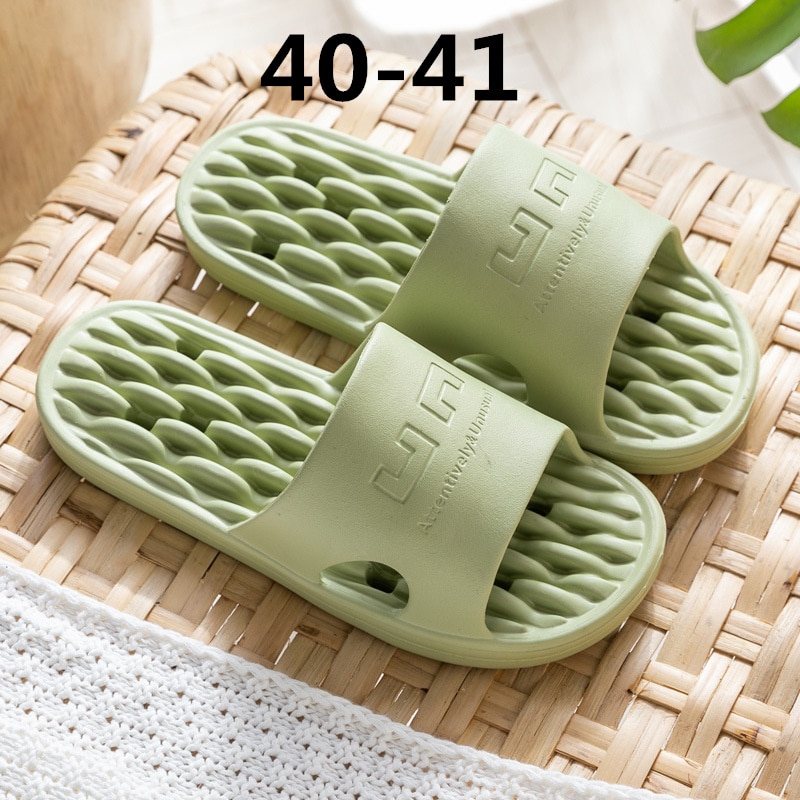 , zapatillas Xiaomi EVA de verano para mujer, zapatos informales de playa suaves, chanclas de baño para hombres, chanclas de ducha para mujer, zapatillas para casa o piscina: Green 40-41