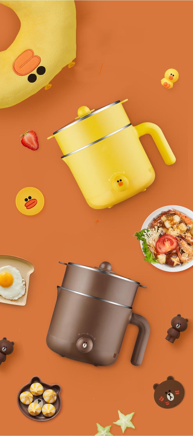 Electric pot Mini small power electric cooker Household noodle cooker