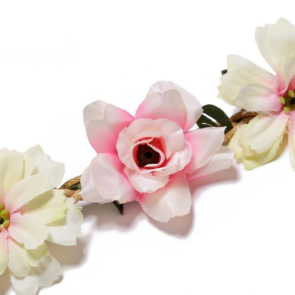 2022 Garland Headdress Flower Crowns Beach Wedding Accessories Floral Wreaths Girl Hair Flower Headband Garland N4E4