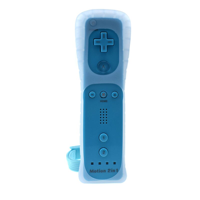 Nunchuk 2 en 1 con Motion Plus para Nintendo Wii, mando a distancia: light blue Remote