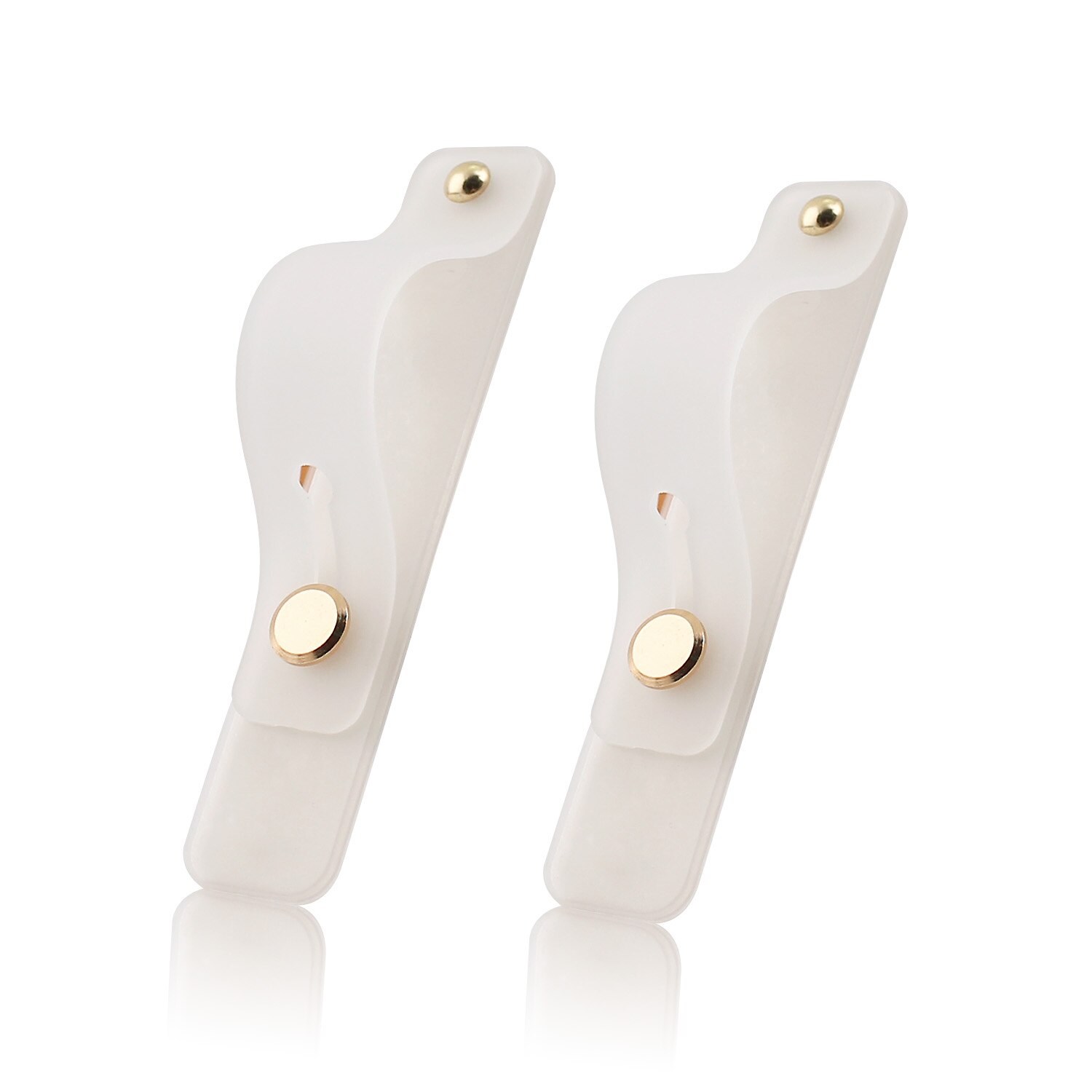 Uniwersalny uchwyt na nadgarstek do telefonu iPhone uchwyt na palec stojak na telefon komórkowy do samsung xiaomi Push back sticked uchwyt gniazda: 2pcs white