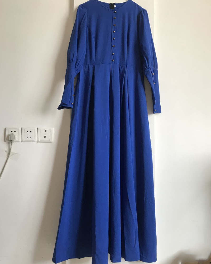 Tyrkiet dubai muslimsk lang kjole kvinder stor swing a-line abaya kaftan kimono islamisk tøj elbise marokkansk kaftan hijab kjoler
