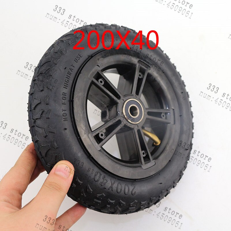Llanta plegable para bicicleta, neumático de caucho para scooter, coche, motocicleta, accesorios, llanta de 8 pulgadas con neumático interno, 200X40