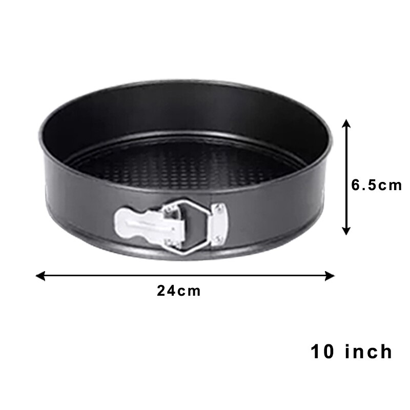 22/28Cm Ronde Vorm Bakvorm Metalen Cake Bakken Pan Verwijderbare Bodem Bakvorm Lade Taart Decoratie Tool: 1PC 24cm