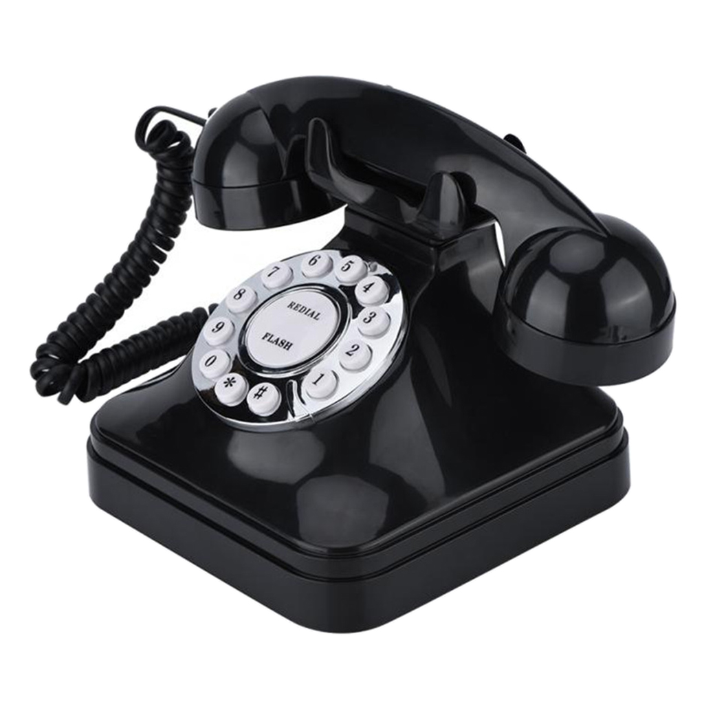 House Furniture Retro Landline Phone Vintage Telephone One-line Operation