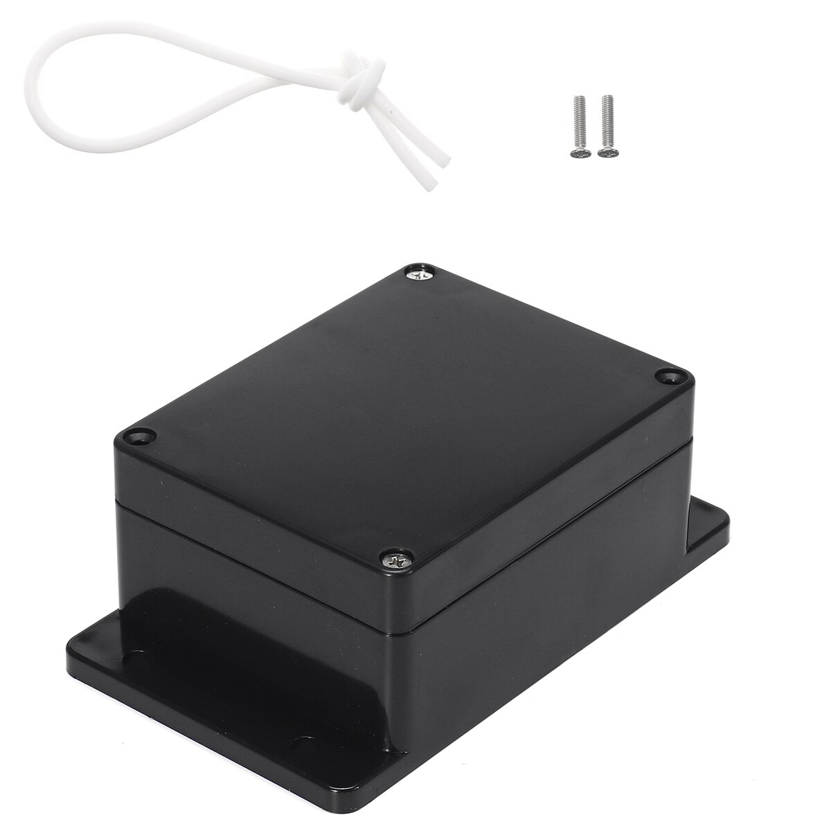 Black Color Waterproof Plastic Enclosure Box Electronic Housing Instrument Case Electrical Project Outdoor Junction Box: 115x90x55mm with ear