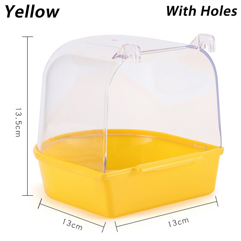 Cube de bain à oiseau suspendu, baignoire pour perroquet, boîte de douche, Cage, accessoire pour petit oiseau, canari, Budgerigar, Cockatiel, accessoires pour animaux de compagnie