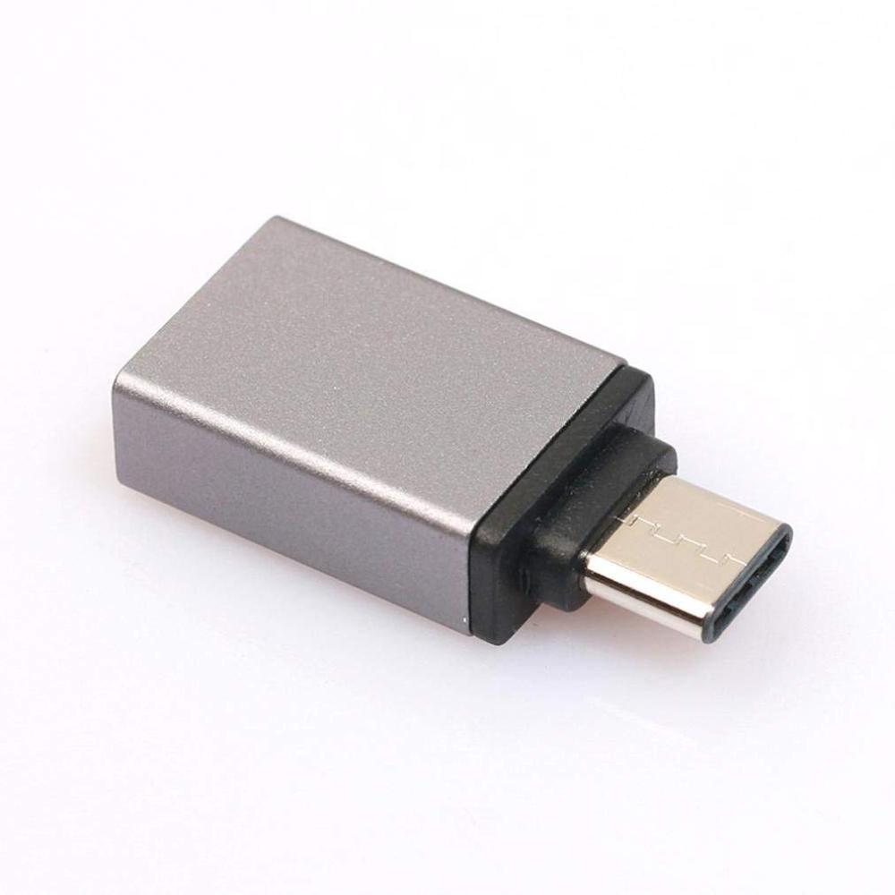 Adaptateur de type-c vers USB, convertisseur OTG USB 3.0, convertisseur de charge pour MacBook Pixel Lumia: Grey
