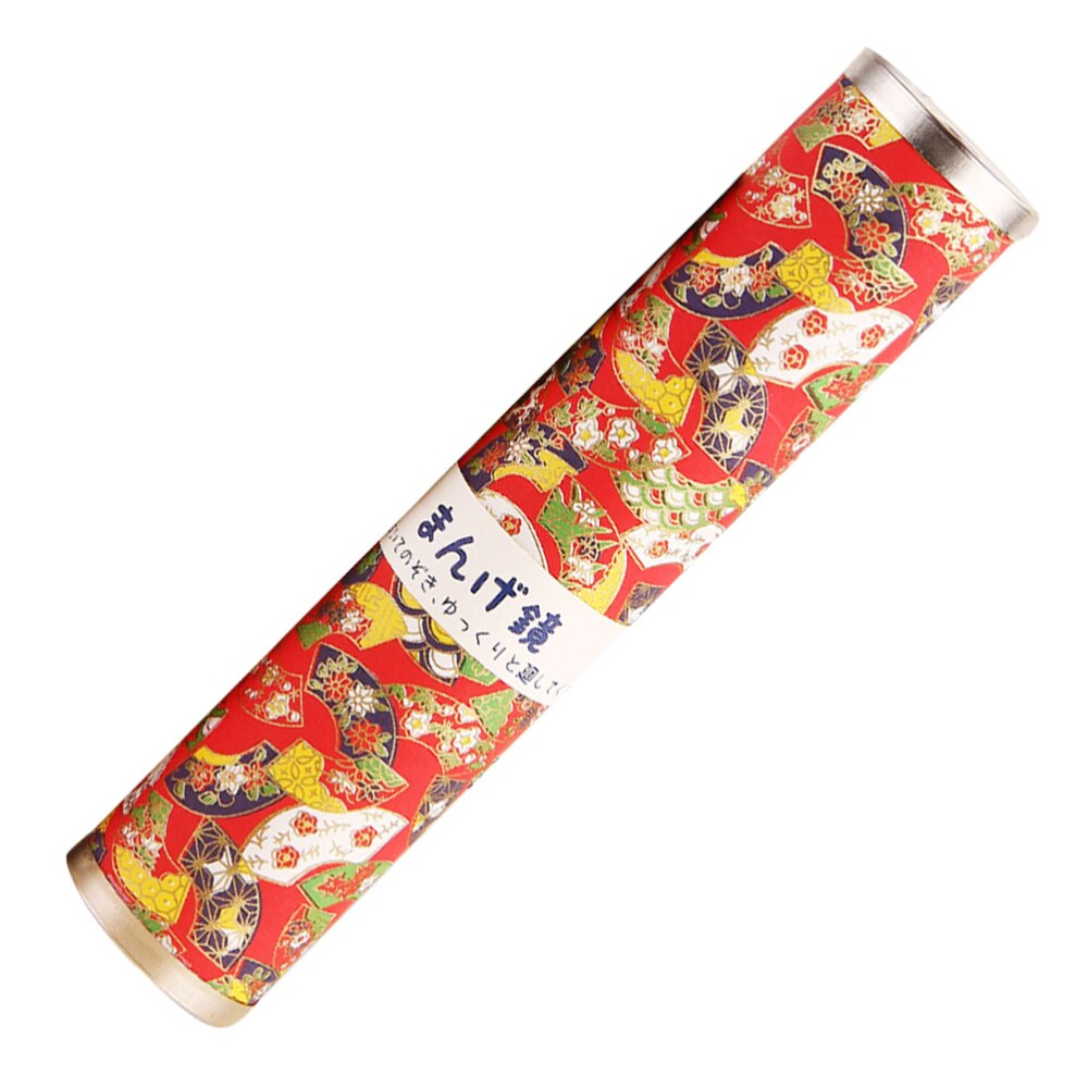 1Pc Japanese Style Kaleidoscope With Metal Cover Special Paper (Random Color)