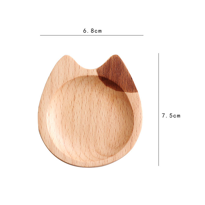 Kitchen Wooden Plates Sauce Dish Plates Seasoned Mustard Bowl Sauce Saucer Small Vinegar Taste Board Snack Tray Food Plate**: 2