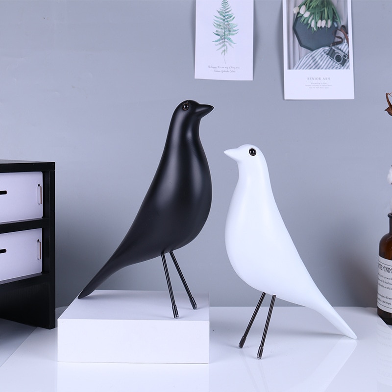 Eames – Statue d&#39;oiseau créative en résine, Sculpture de bureau, décoration de maison, accessoires
