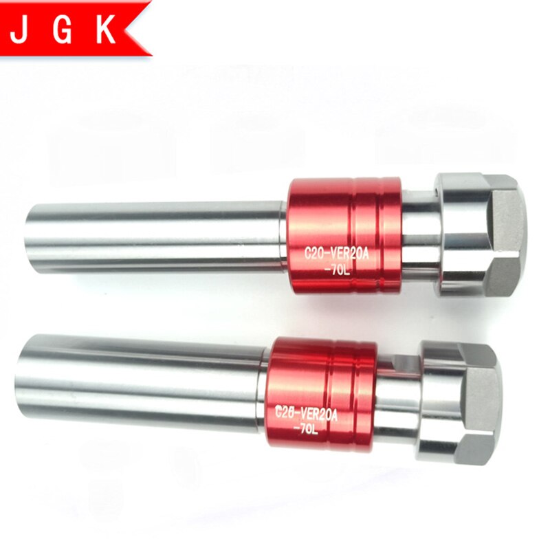 Lathe floating tapping rod telescopic ER tapping cutter bar tapping extension rod tapping tapping tool holder C20-TER20-80L
