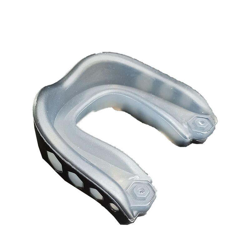 Adults Mouth Guard sports safety soft silicone tooth guard for taekwondo taekwondo boxing: black