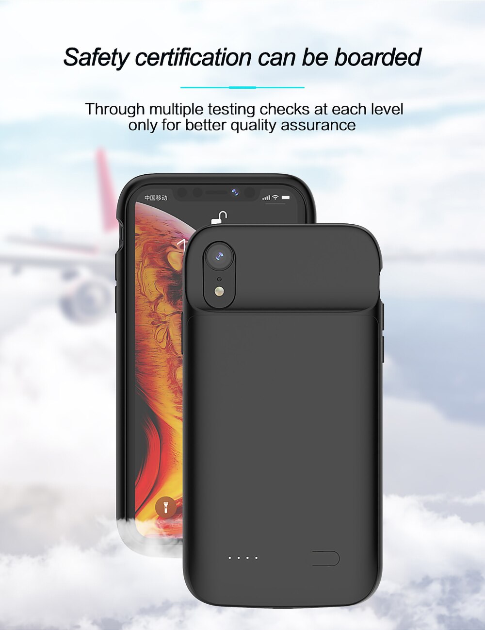 5000 mAh For iPhone X XS MAX XR Battery Charger Case Wireless charging Smart Power Bank For iPhone XS XR XS MAX Battery Case