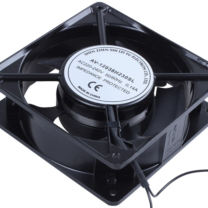 Ventola Di Raffreddamento 120x120x38mm – AC 220V-240V 0.14A – Brushless Silenziosa Per Progetti Elettronici E Armadi